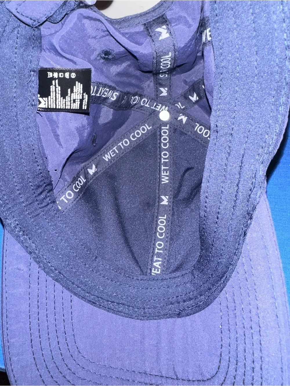 MISSION Navy Cooling Vented Performance Hat – Adjustable Unisex Fit